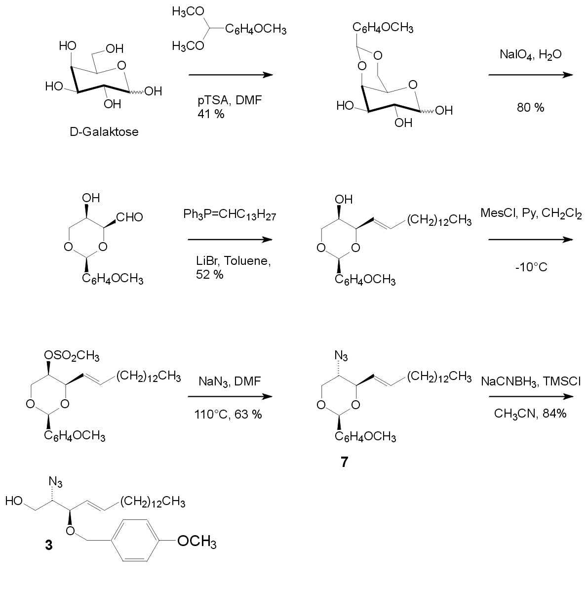 Stereospecific synthesis of 1-Fluoro-ceramide