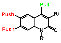 general formula of push-pull substituted carbostyrils