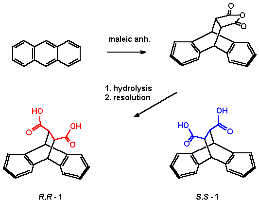 formula of trans -dihydroethanoanthracenedicarboxylate